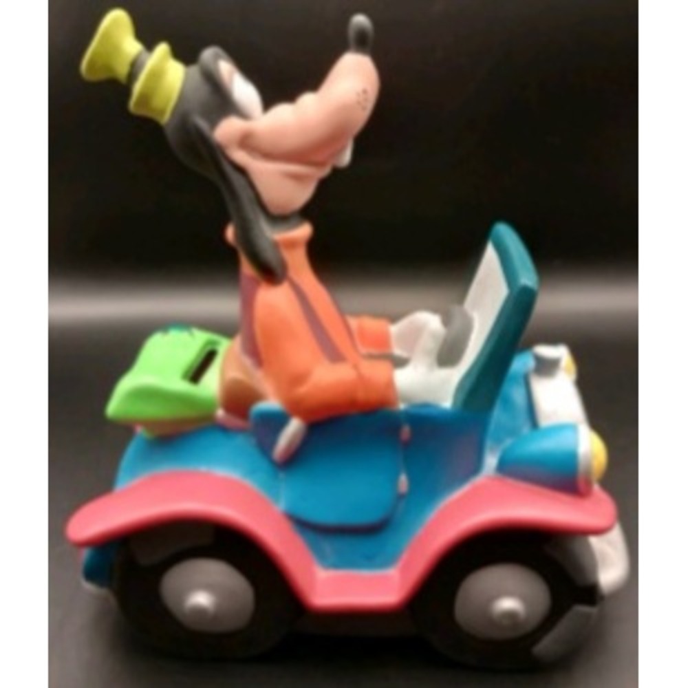 Disney Goofy in Jalopy Car Coin Bank PVC Vinyl Collectible Money Box - Picture 3 of 8